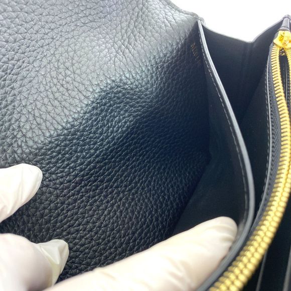 Louis Vuitton Taurillon Portefeuille Capucine Long Wallet Noir Black - Picture 8 of 10
